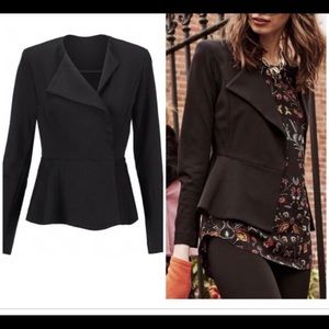 Cabi Agency Jacket, size 6, black, NWT